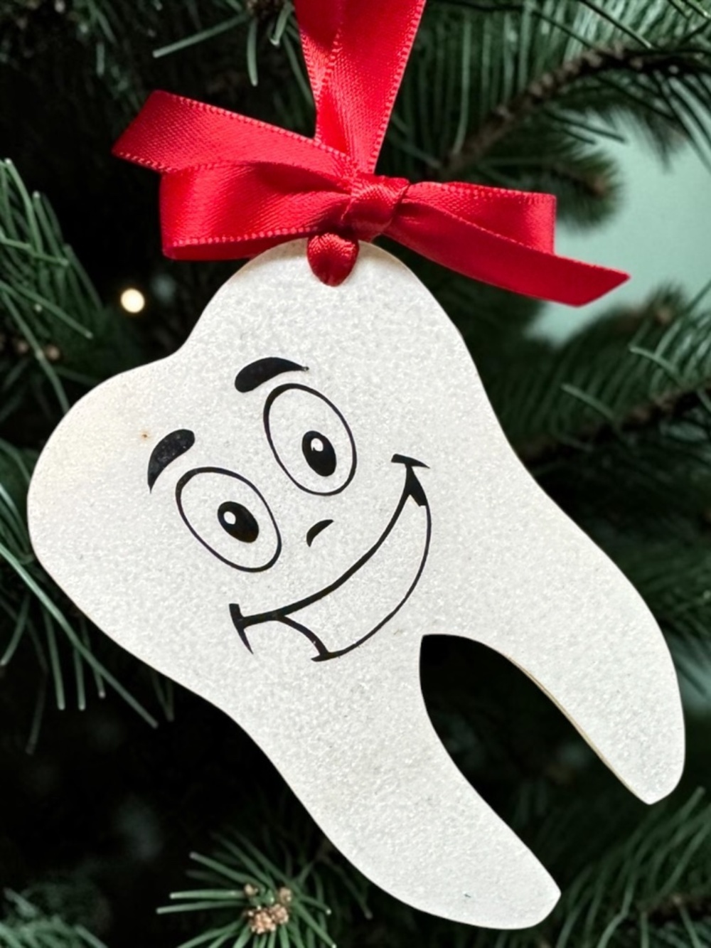 Sparkly Tooth Fairy Christmas Ornament First Lost Tooth Keepsake
